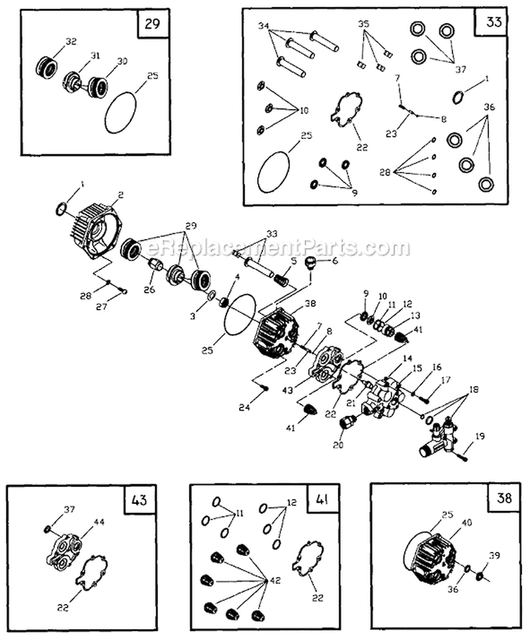 Page G Diagram and Parts List for 1210-0  Briggs and Stratton Pressure Washer